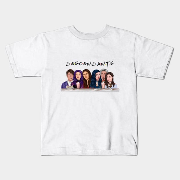 descendants Kids T-Shirt by YtaArt